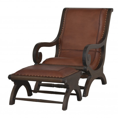 Křeslo Lazy s podnožkou