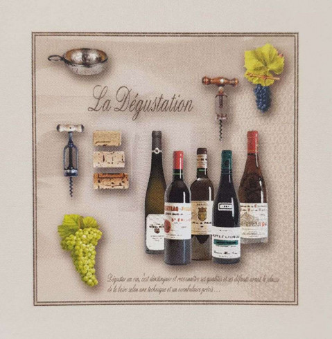 Obrázek 30x30, degustace, rám sv. dub - červotoč