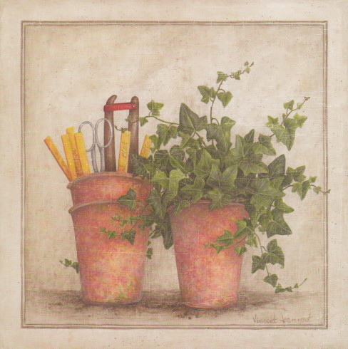 Obrázek 20x20, břečťan II., rám SM1