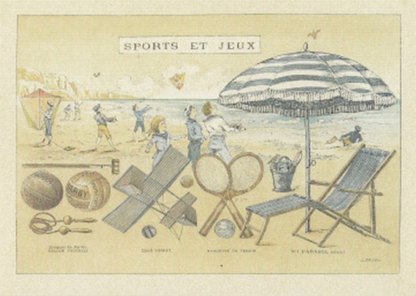 Obrázek 13x18, sport a hry I., rám bílý s patinou