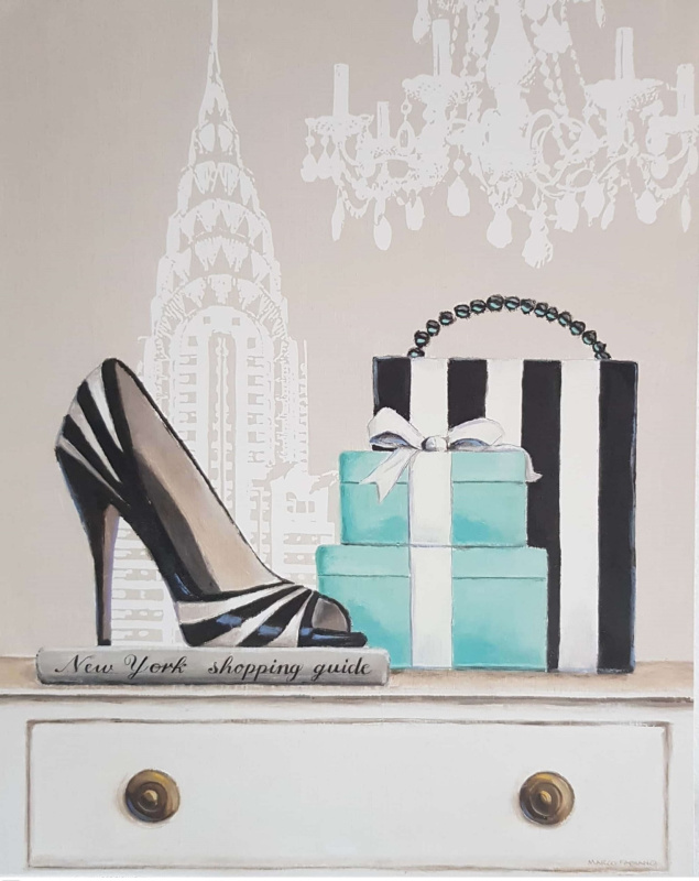 Obrázek 24x30, new york, rám SM1